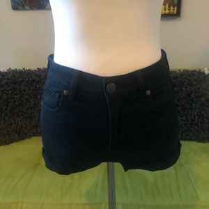 Black American Eagle Hi-Rise Shorties Size 4